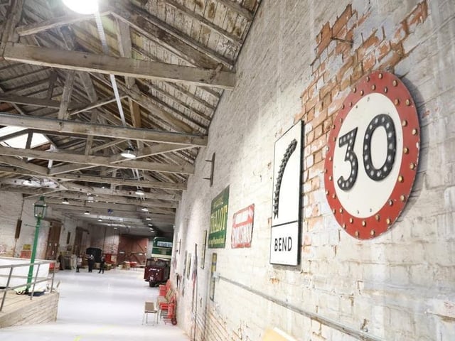The goods shed has capacity for 240 people