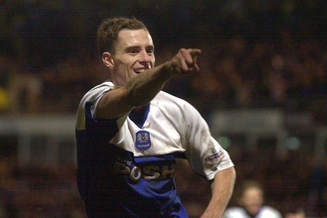 v Newcastle (h), 2002: Soon after the Posh equaliser the TV cameras zoomed in on David Farrell (right, celebrating his superb goal ) who appeared to be joining in the fans' chorus of 'there's only one David Farrell'.