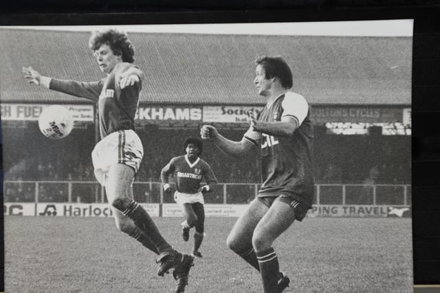 v Notts County (a), 1981. Eventual Second Division champions humbled at home by Robbie Cooke’s deflected goal. Great game, great performance, great atmosphere, great travelling support for the Fourth Division side. Just what the FA Cup should always be about. Cooke is pictured.