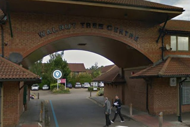 Walnut Tree and Tillbrook total new positive cases since October 31:  4. There has been  a 69.2% decrease in cases over the last seven days. Rolling rate is 49.5 per 100,000. Photo: Google Maps, Walnut Tree Centre