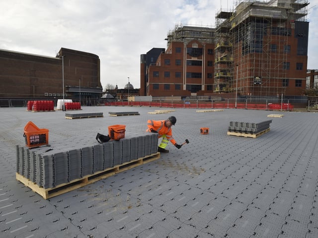 Work to complete the car park is nearly finished