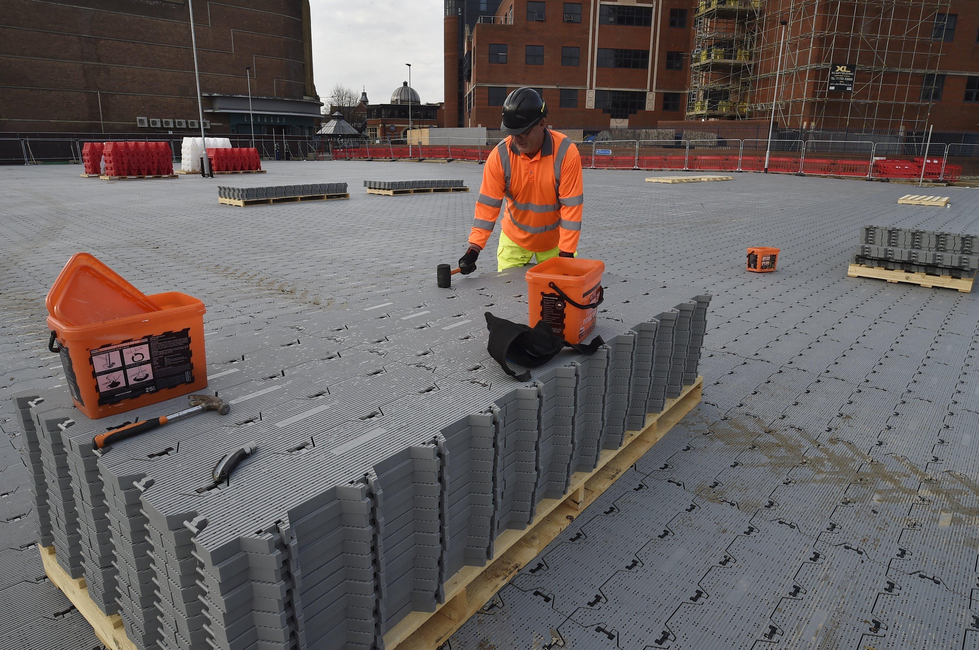 Work to complete the car park is nearly finished
