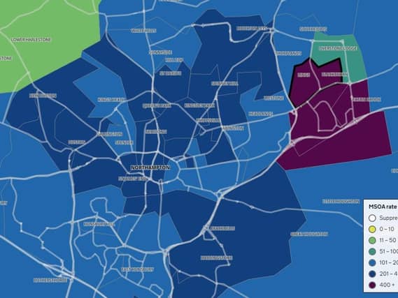 Government data shows which areas have the highest Covid-19 infection rates. Source: coronavirus.data.gov.uk/details/interactive-map