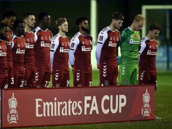 A night the Cobblers will want to forget in a hurry. Pictures: Pete Norton