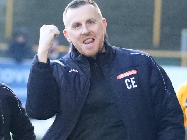 Celebrating last season's win against York. Photo: Eric Brown.