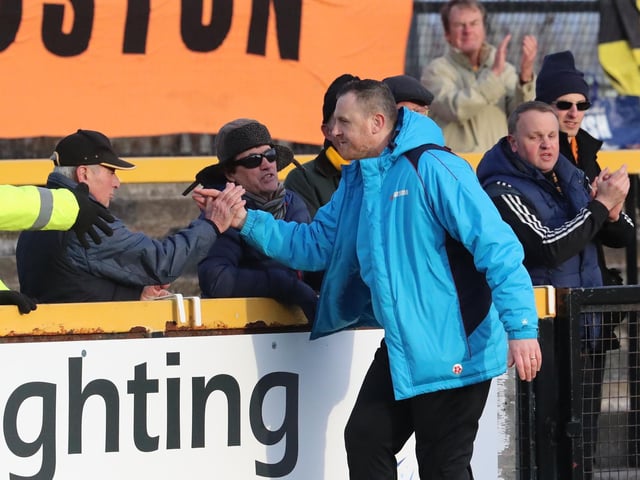 With fans at Southport. Photo: Eric Brown