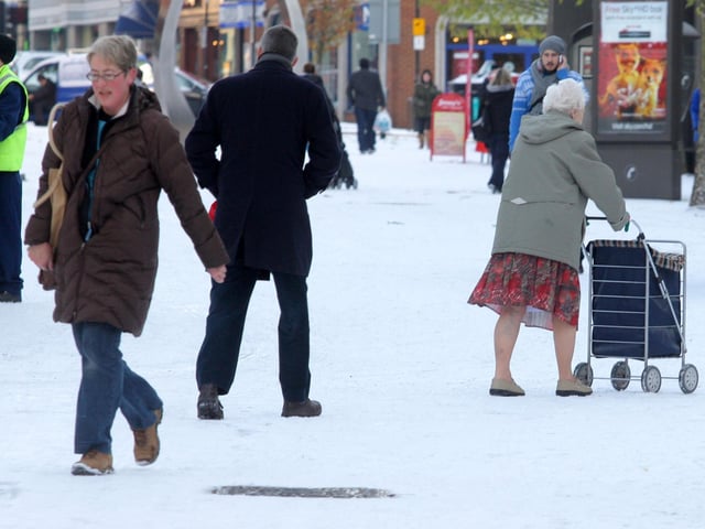 Shoppers in Abington Street