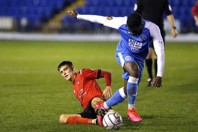 Action from Eastbourne Borough against Tonbridge. Picture by Lydia Redman