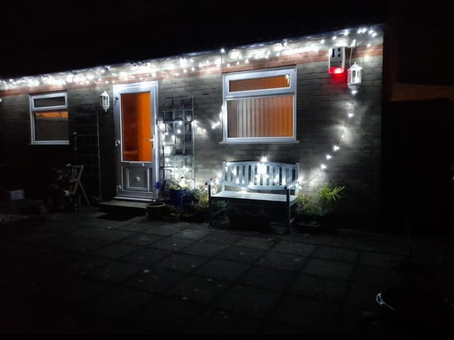 Jackie White decided to brighten up the front of her home in Eastbourne