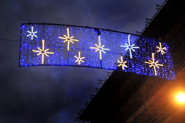Worthing Christmas lights. Pic Steve Robards