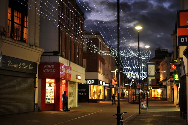 Worthing Christmas lights. Pic Steve Robards