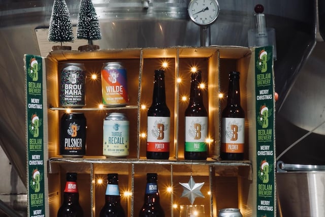 The brewery in St Helena Lane, Plumpton Green, East Sussex, is selling a Christmas box. This includes a selection of 11 craft beers plus a tasting glass from the brewery on the farm and costs 28 plus P&P.