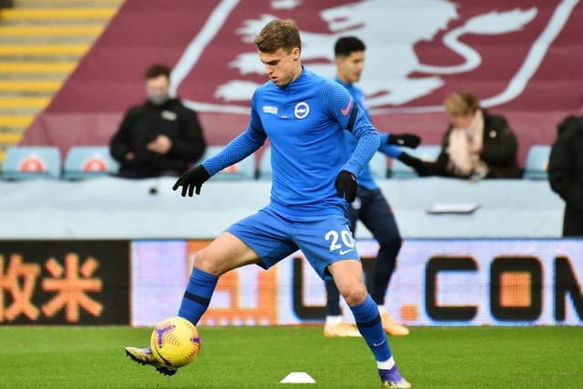 Enjoying his best season for Brighton at left wing back. Provides width and is a real threat with crosses and has two goals to his name this season.