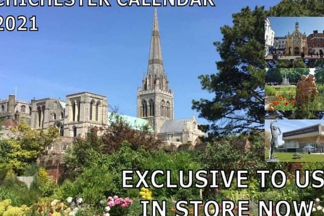The Chichester calendar is made up of stunning photos of the city, including the Cathedral, Keats, Litten Gardens and the Festival Theatre. Now £5 and available via www.present-surprise-chichester.co.uk