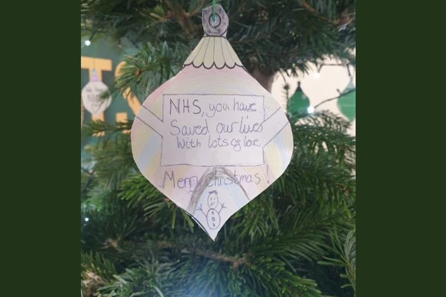 The 'kindness tree' is in the school's foyer