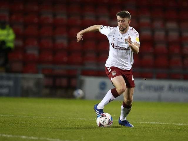 For the first half-hour he drove up the pitch and acted as a link between defence and attack, but after that he, and the team, just dropped deeper and deeper to the point where Crewe's pressure became incessant... 5.5