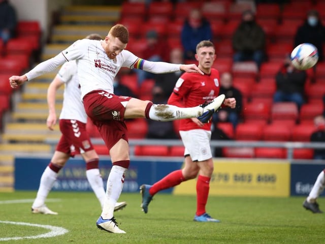 Won a shedload of headers inside his own penalty box and he needed to given the amount of times Crewe put the ball in there. Suspended for Tuesday's trip to Oxford after picking up his fifth booking of the season... 6.5