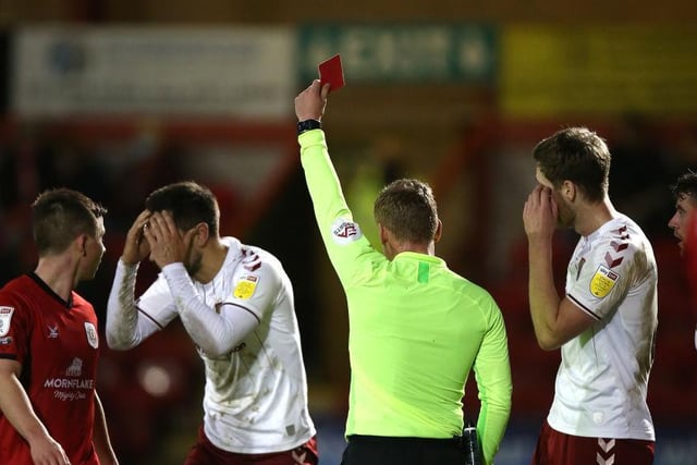 Can count himself extremely unfortunate to be facing a two-game ban. His first yellow card was a case of mistaken identity and his second came after he had clearly been pushed by a Crewe player... 5