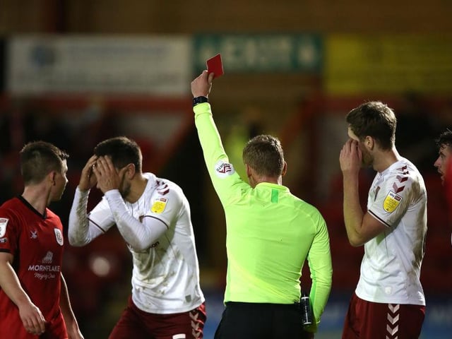 Can count himself extremely unfortunate to be facing a two-game ban. His first yellow card was a case of mistaken identity and his second came after he had clearly been pushed by a Crewe player... 5