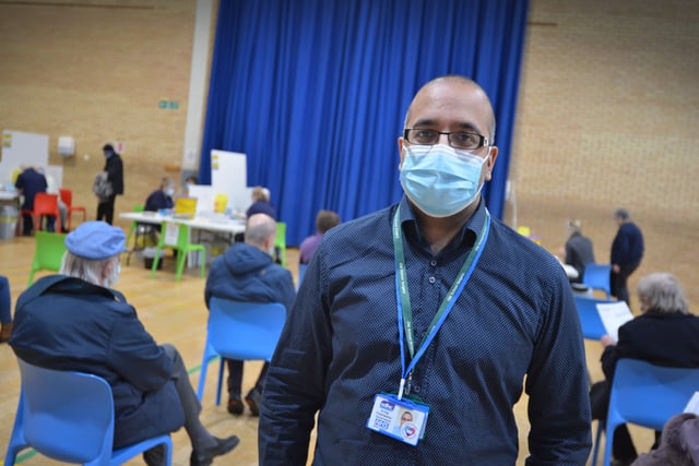 The Sovereign Centre in Eastbourne is being used as a Covid-19 Vaccination Centre. 

Dr Raj Chandarana, Clinical Director South Downs Health & Care. SUS-210126-131802001