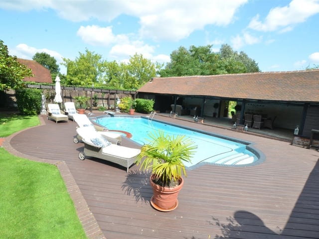 Exclusive equestrian and country residence surrounded by its own moat with landscaped grounds of ten acres. Price: on application.