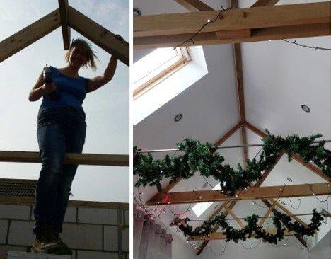 Chichester carpenter Rosie Peskett, 57, and her husband took tenth place with the kitchen extension they built from scratch, including an impressive vaulted ceiling