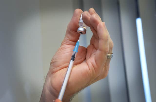 Covid-19 vaccination feature at Sidley Medical Practice. Pic Justin Lycett.

Pfizer-BioNTech vaccine SUS-210130-115651001