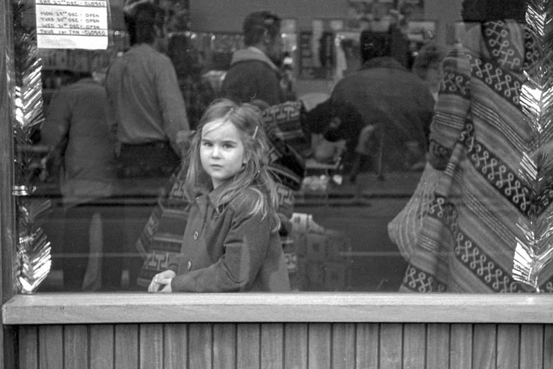 Do you know this  youngster peering out from Butcher Brown’s in Westgate?