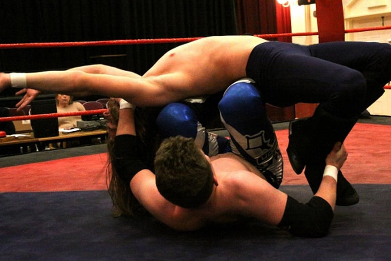 Action from Premier Promotions' wrestling extravaganza in Uckfield in February 2020 / All pictures by Ron Hill