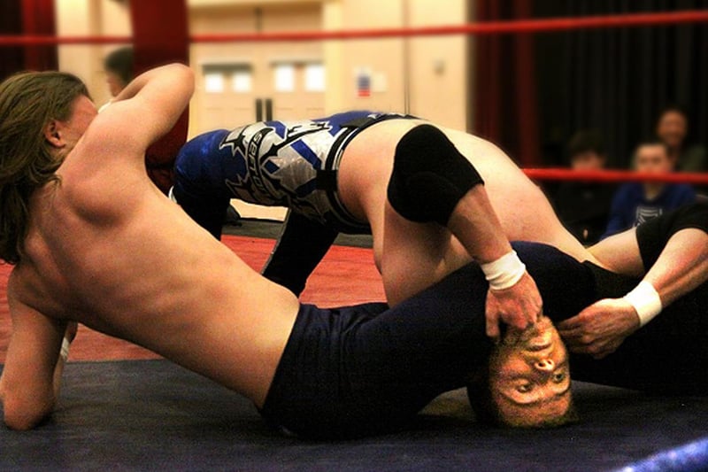 Action from Premier Promotions' wrestling extravaganza in Uckfield in February 2020 / All pictures by Ron Hill