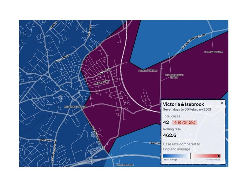 HIGH — Victoria & Isebrook is on of the areas in Wellingborough causing concern