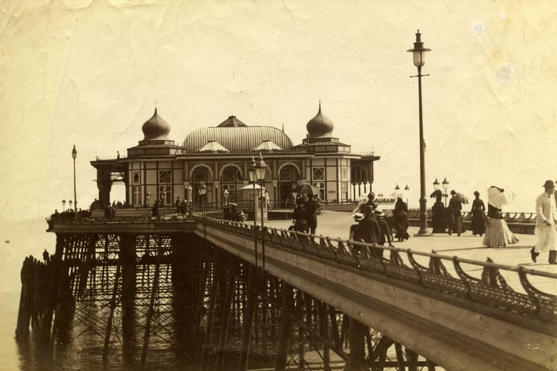 Promenading on the pier in the late 1880s SUS-190329-111619001