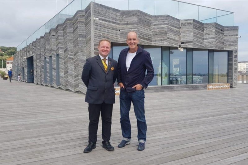 Channel 4's Grand Designs films on Hastings Pier 2019. SUS-191010-125812001