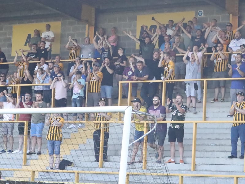 The Town End in full voice.