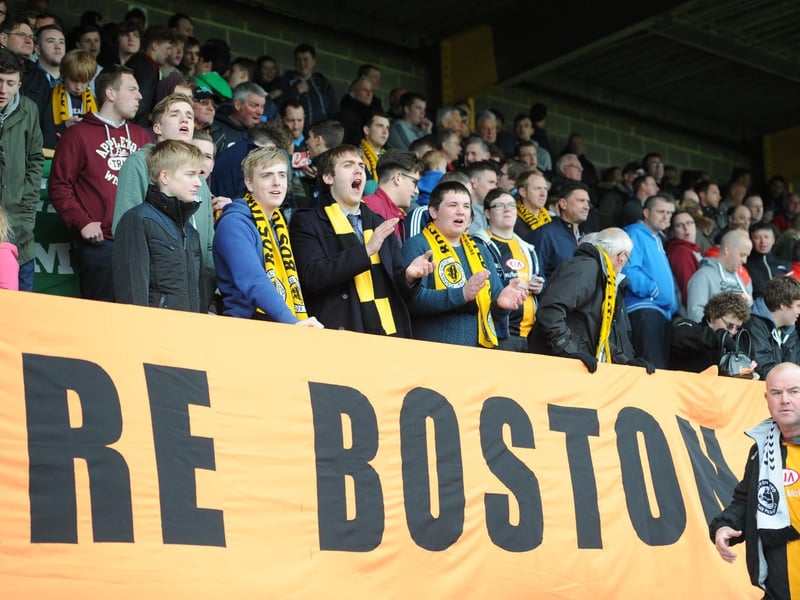 Getting up for it prior to a 2015 play-off clash with Chorley.