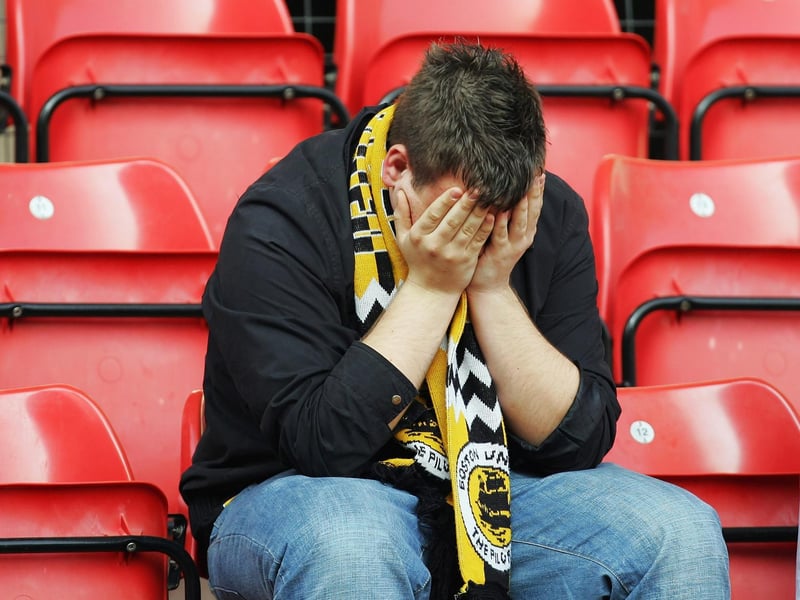 Relegation at Wrexham in 2007 was too much for many supporters. Photo: Getty Images