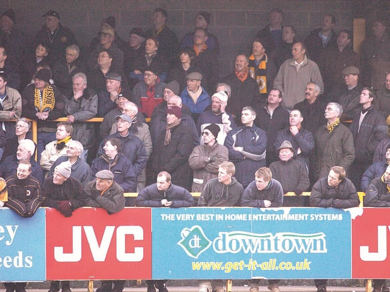 Watching the Darlington game in 2006.