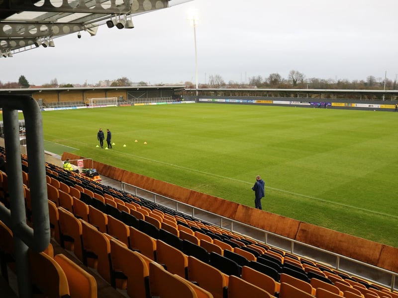 Boston United are yet to play in front of fans at the Jakemans Community Stadium. Photo: Oliver Atkin