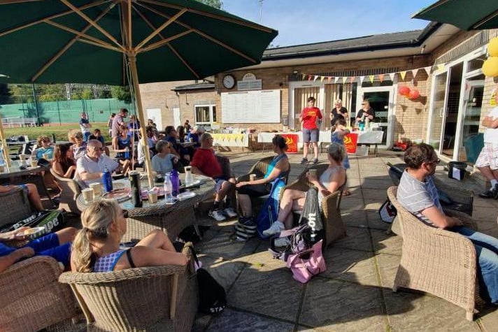 The bar at Berkhamsted Tennis and Squash Club was nominated by a reader, they said: "Best beer garden in town!" (C) Berkhamsted Squash (Twitter-@BerkoSquashRbll)