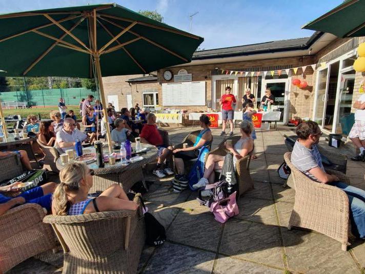The bar at Berkhamsted Tennis and Squash Club was nominated by a reader, they said: "Best beer garden in town!" (C) Berkhamsted Squash (Twitter-@BerkoSquashRbll)