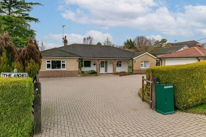 A five bedroom detached bungalow with exceptionally spacious accommodation.