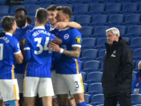 Steve Bruce's Newcastle are in serious danger of relegation after their dismal 3-0 loss at Brighton