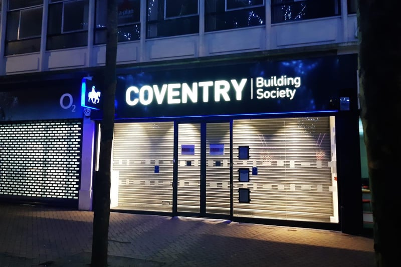 A Coventry Building Society spokesman said: "Thanks for highlighting this. We are aware of our impact on the environment, both through energy consumption and light pollution, and we are actively looking at ways to reduce this. 
"Our branches may need some out of hours lighting for security purposes but we’re looking at more efficient and effective ways we can keep lighting and energy use to a minimum, particularly when our branches are closed."