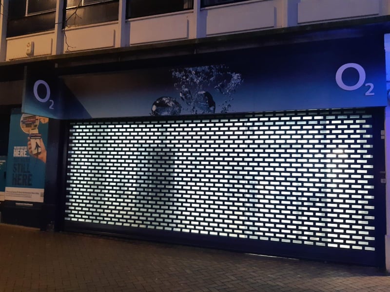 The shop's lights are left on all throughout the night. O2's environmental policy states: "At O2, we’re committed to playing our part in tackling climate change, doing what we can to protect the environment and helping others do the same by delivering more sustainable choices."