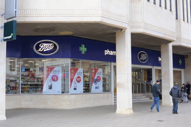 The Boots store in Queensgate has public facilities
