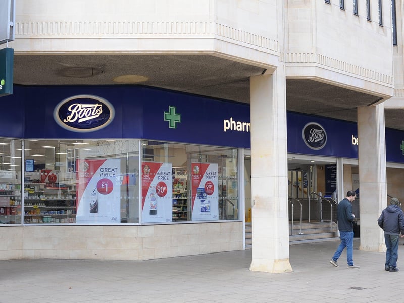 The Boots store in Queensgate has public facilities