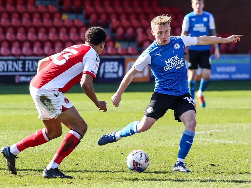 LOUIS REED: Pinged the ball about pretty impressively as Posh dominated the first half. Sacrificed after the break as Posh went for more power on a pitch that cut up badly 7.