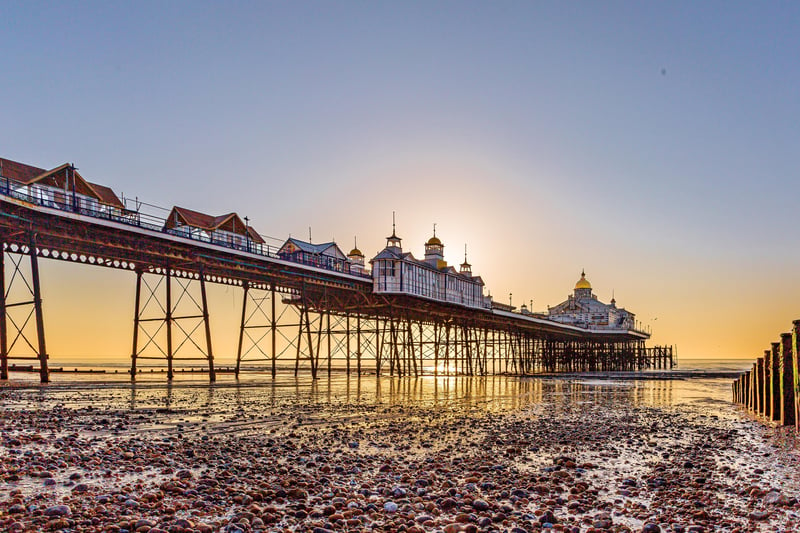 An early morning portrait of Eastbourne pier at low tide, taken by Barry Davis on a Canon 5d. SUS-210704-141701001