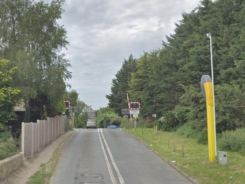 Camera at the Toddington Lane railway crossing.