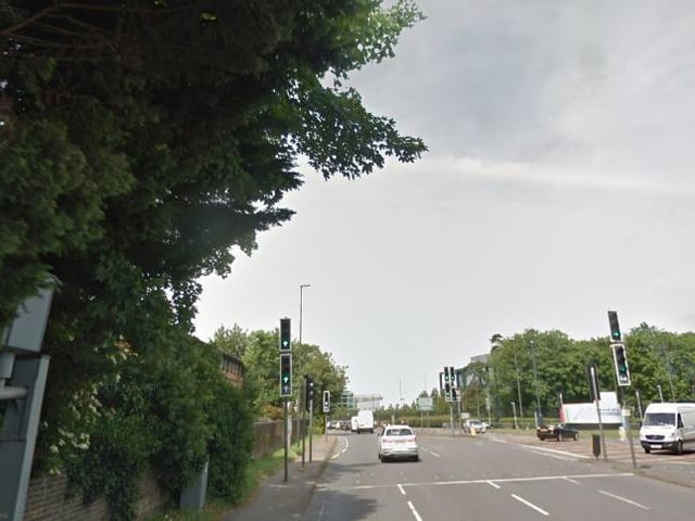 Camera at the London Road junction with Manor Royal in both directions.